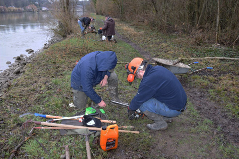 Aménagement bords de seine pour la pêche