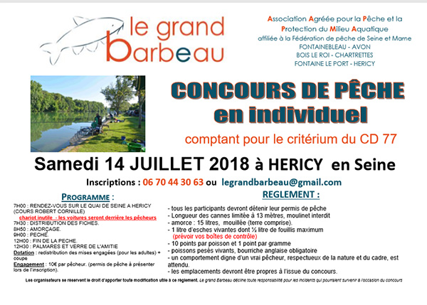 concours de peche hericy