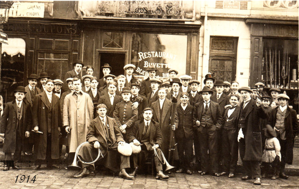 Concours de pêche a fontainebleau en 1914
