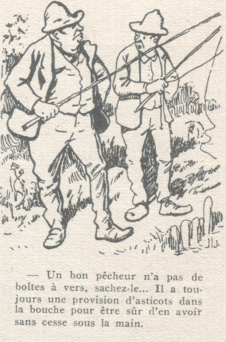 carricature de pêcheurs par Henriot