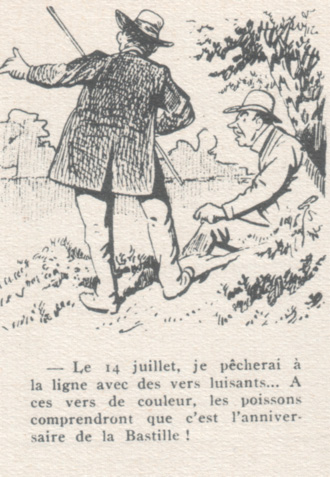 carricature de pêcheurs par Henriot