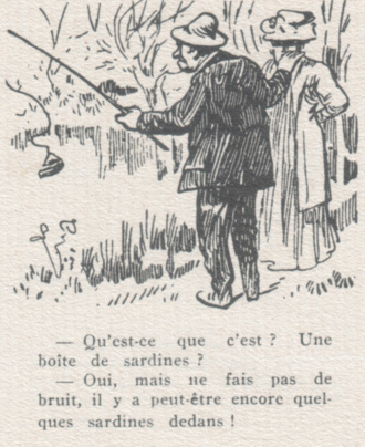 caricature de pêcheurs par Henriot