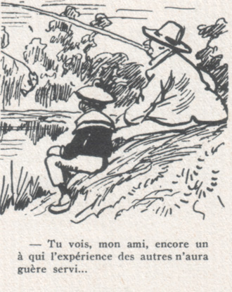 caricature de pêcheurs par Henriot