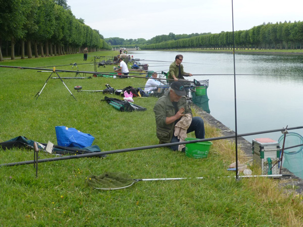 Concours de pêche au grand canal de fontainebleau