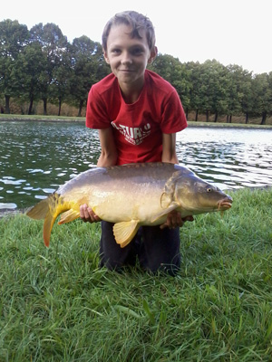 Prise de carpe au canal