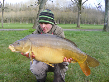 Prise de carpe au grand canal de fontainebleau