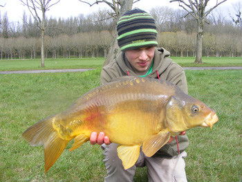 Prise de carpe au grand canal de fontainebleau