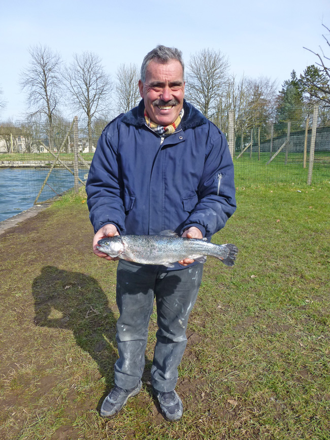 Truite prise au Grand canal de Fontainebleau