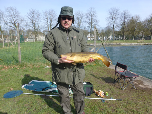 Carpe prise au Grand canal de Fontainebleau