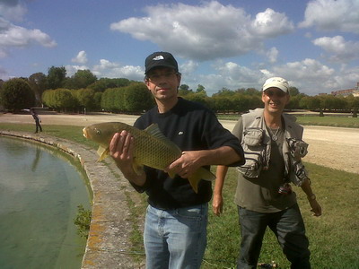 Peche a la mouche au chateau de fontainebleau