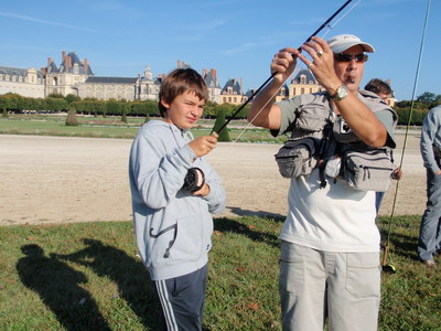 Peche a la mouche au chateau de fontainebleau