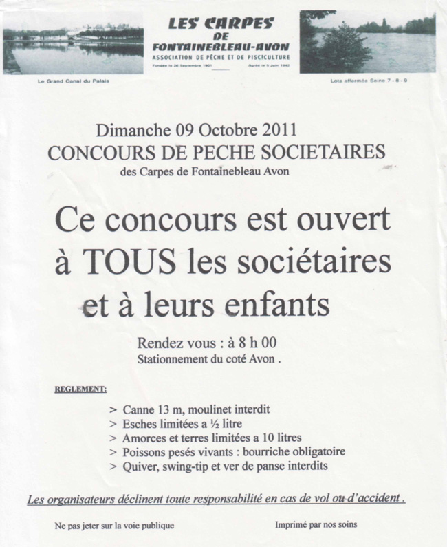 concours de pêche